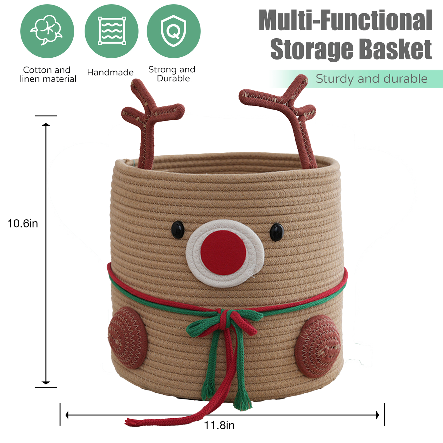 Cute Reindeer Basket