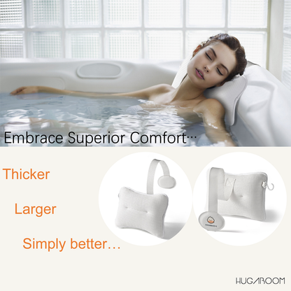 2-Pack Large Pillows for Hot Tub (White)