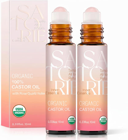 Satorie Organic Castor Oil with Roller Ball (0.33floz/10ml)