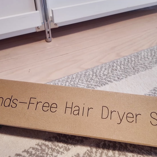 how to set up the hair dryer stand. 